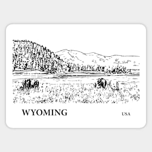 Wyoming USA Sticker
